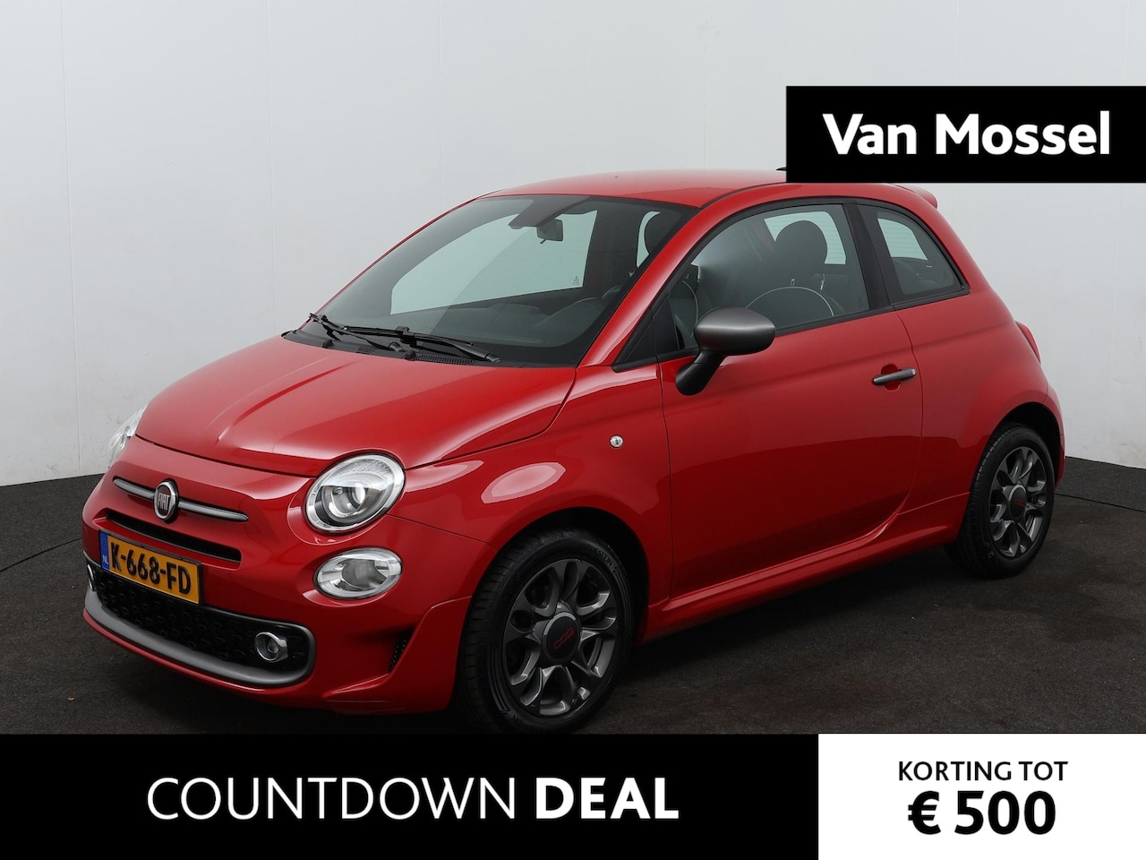 Fiat 500 - 1.2 Rockstar | AUTOMAAT | APPLE CARPLAY/ANDROID AUTO | PARKEERSENSOREN | - AutoWereld.nl