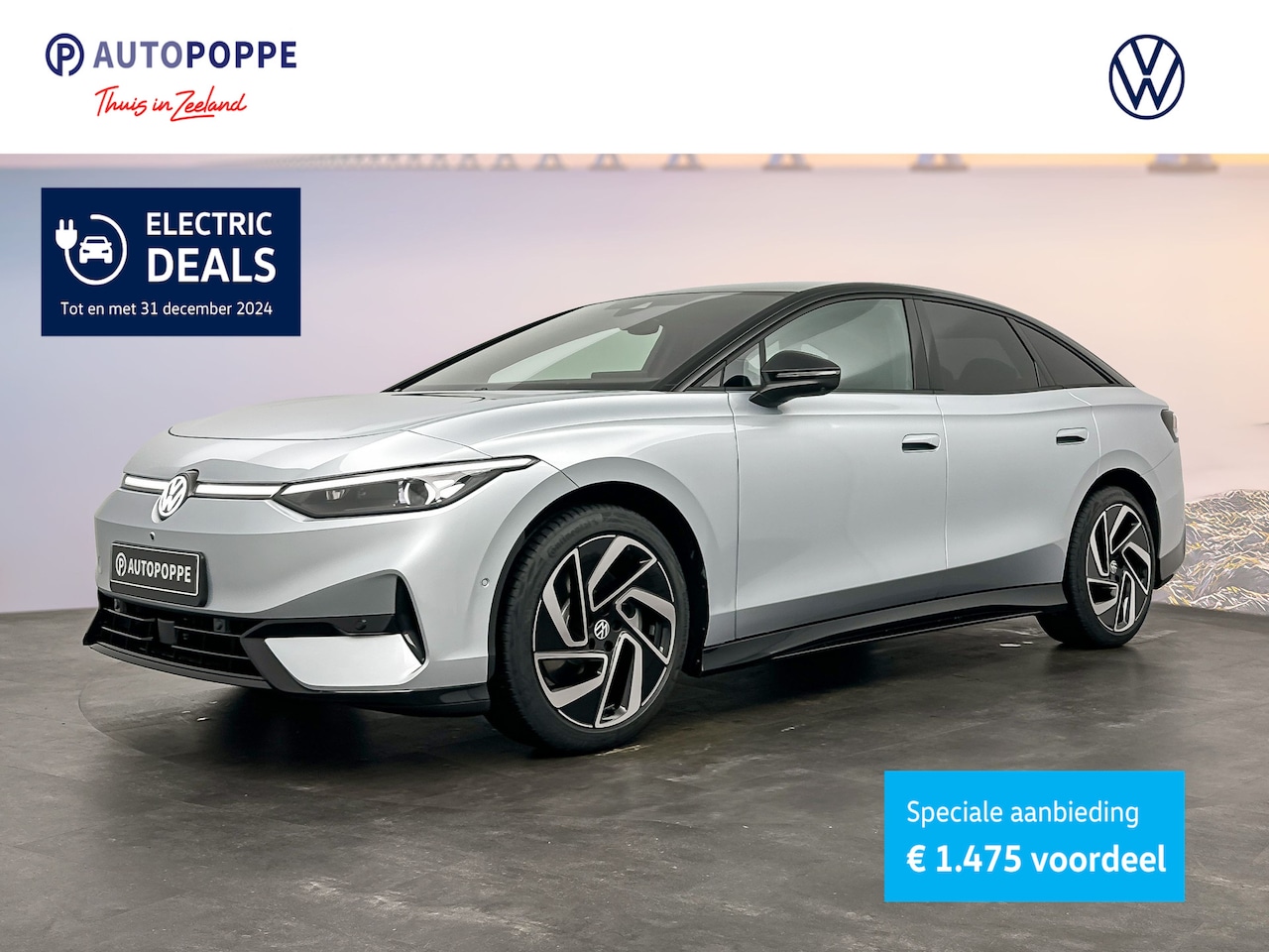 Volkswagen ID.7 - 77 kWh Elektromotor 286 1AT Pro Business | 'App-Connect' draadloze smartphone integratie | - AutoWereld.nl