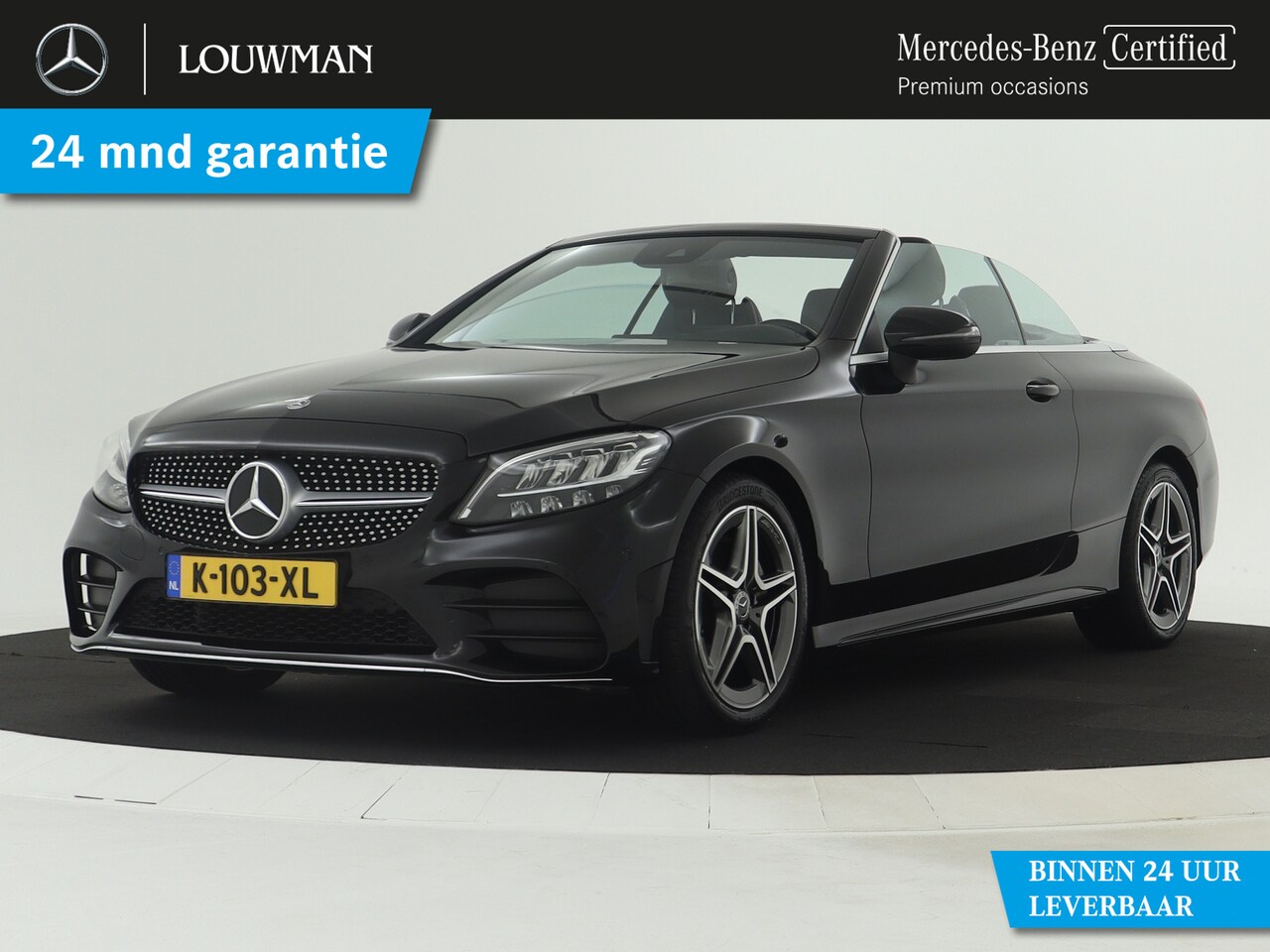 Mercedes-Benz C-klasse Cabrio - 180 AMG | Achteruitrijcamera | Sfeerverlichting | Stoel- + nekverwarming | Apple Carplay | - AutoWereld.nl