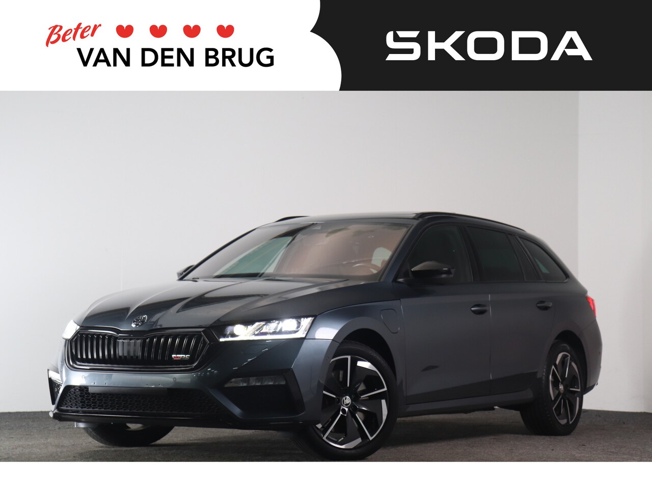 Skoda Octavia Combi - 1.4 TSI 245 pk RS iV PHEV | Panoramadak | CANTON Audio | Head-up display | Adaptieve cruis - AutoWereld.nl