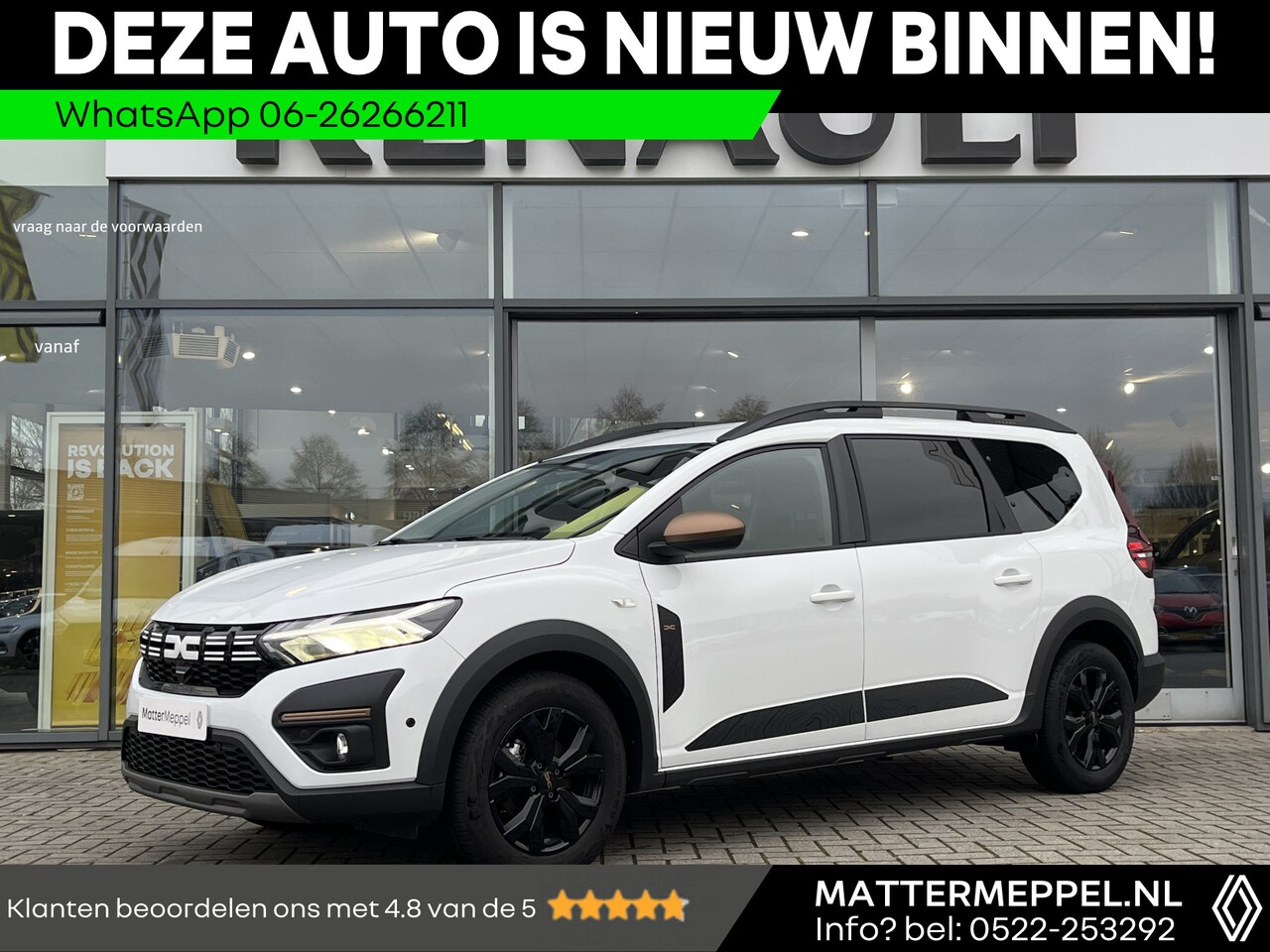 Dacia Jogger - 1.0 TCe 110 Extreme 7 persoons. | Navi by CarPlay | Camera | Dodehoek | Climate Control | - AutoWereld.nl