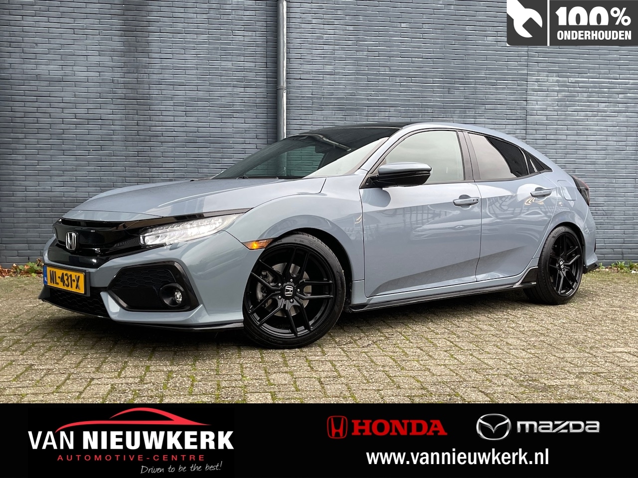 Honda Civic - 1.5 i-VTEC 182pk Automaat Sport+ | Panoramisch Schuifdak | Dealeronderhouden |Navi & Carpl - AutoWereld.nl