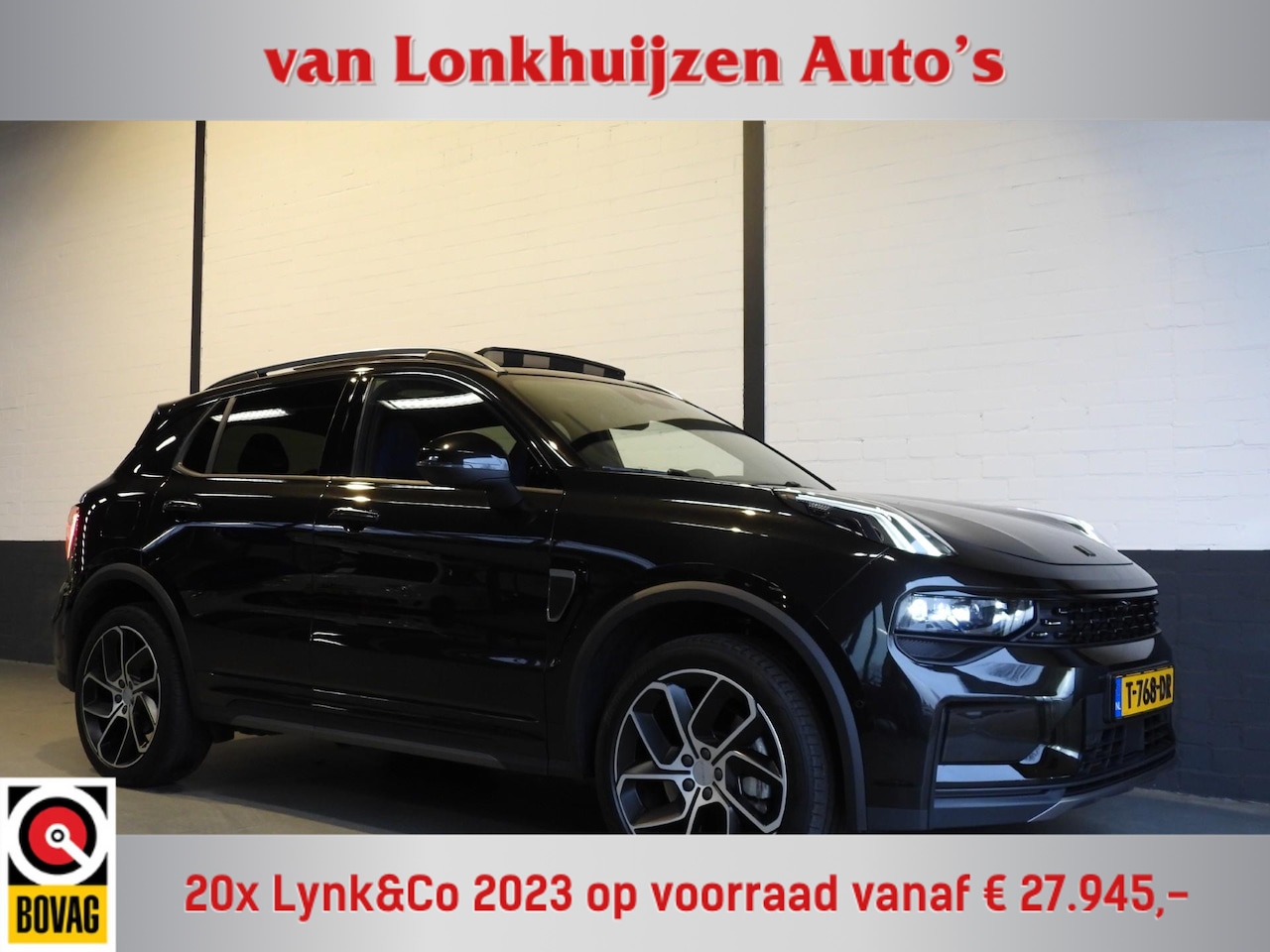 Lynk & Co 01 - 1.5 PHEV BlackLine ZWARTE HEMEL/360CAM/SCHUIFDAK/LED/20"LMV! - AutoWereld.nl