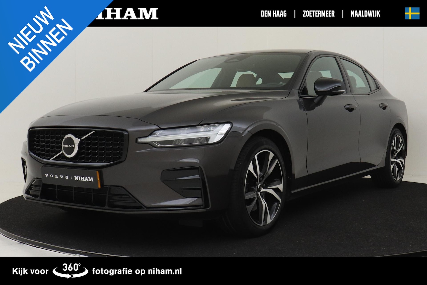 Volvo S60 - B4 (M-HYBRID) PLUS DARK -ADAP.CRUISE|BLIS|STANDKACHEL|GEVENT.LEDER + MASSAGE - AutoWereld.nl