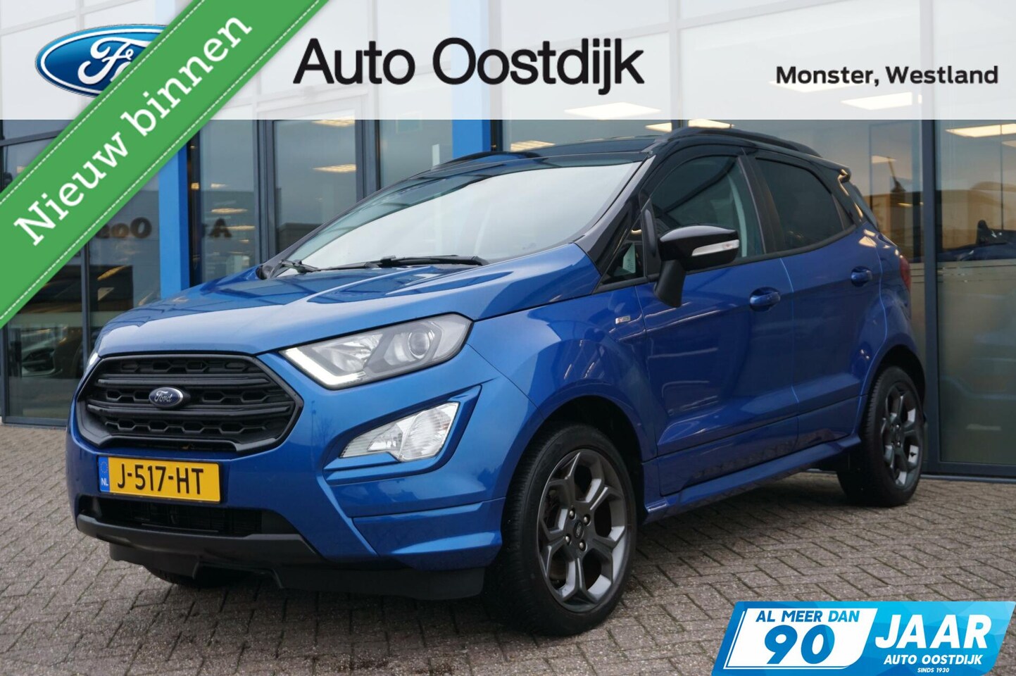 Ford EcoSport - 1.0 EcoBoost ST-Line Black 125PK Winterpack Cruise Navi Climate Parkeersensoren Achter Key - AutoWereld.nl