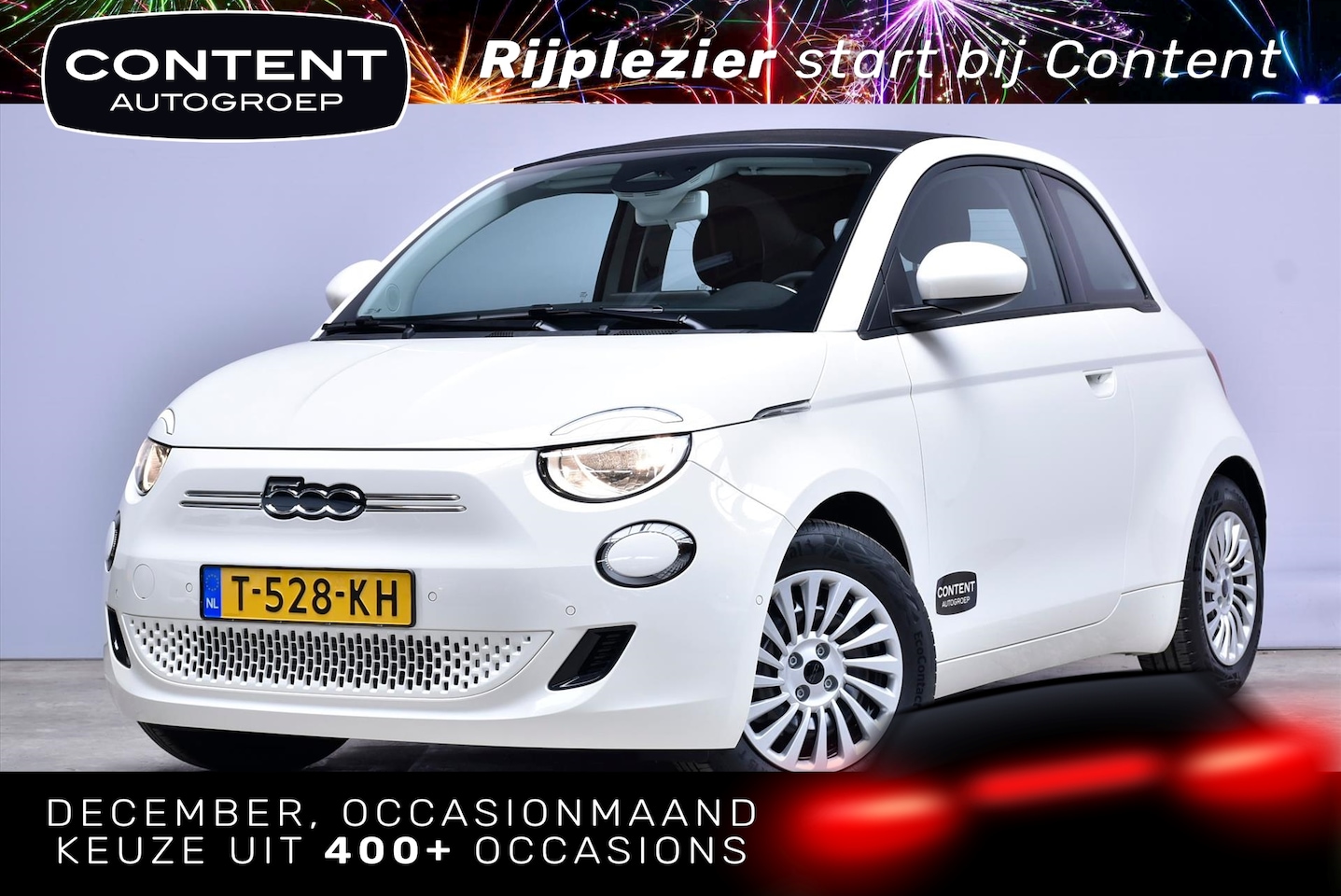 Fiat 500 C - E Cabrio 42kWh INavigatie ICamera |Subsidie! - AutoWereld.nl