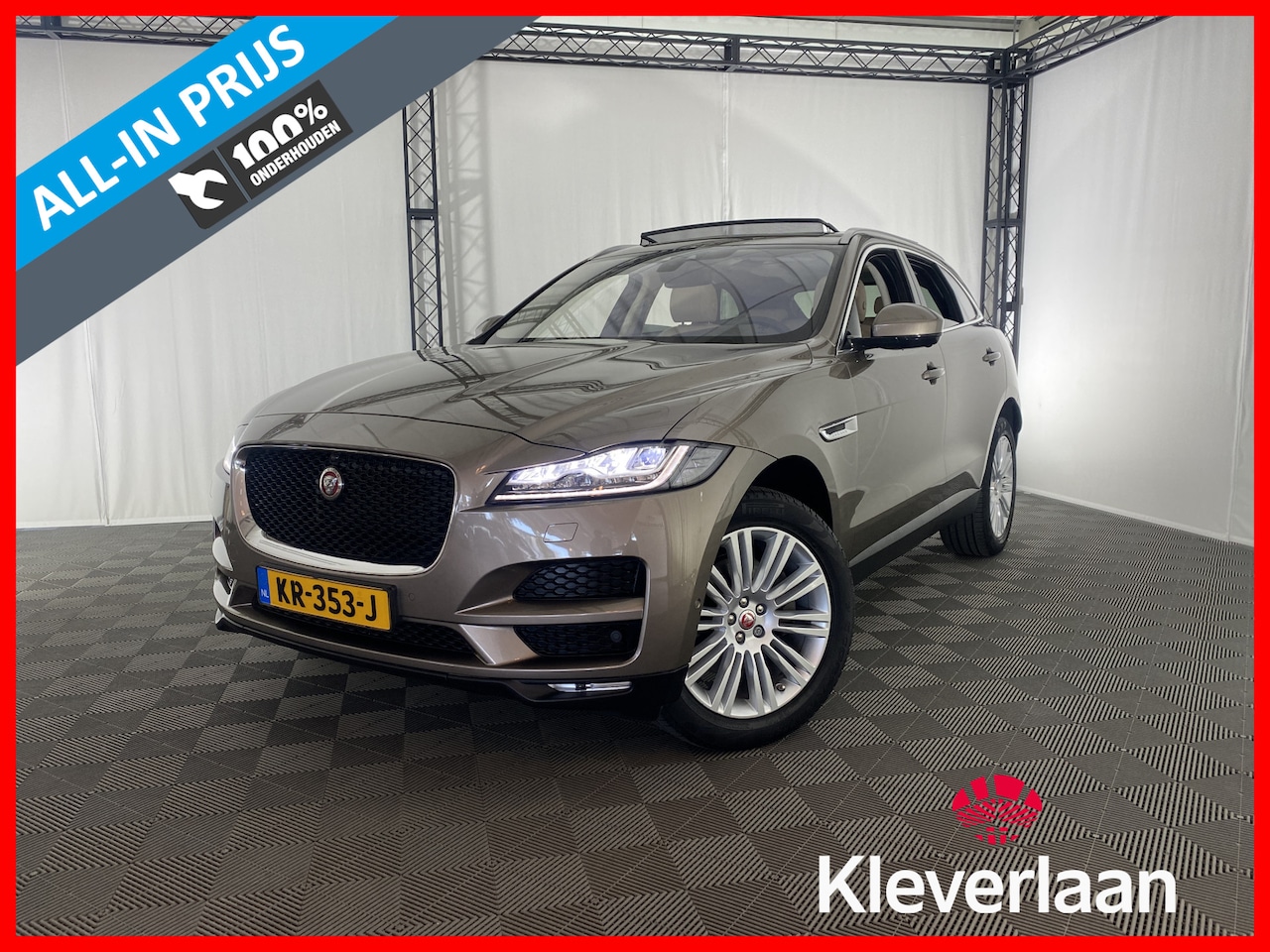 Jaguar F-Pace - 3.0 S AWD 300 PK Automaat 49.000 km.!! | Navi | Memory | Leer | Pano-Dak | - AutoWereld.nl