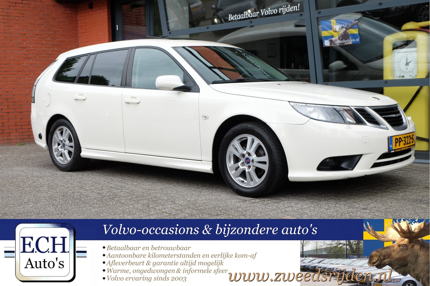 Saab 9-3 Sport Estate - 1.8 LPG-G3 Schuifdak, Leer, Youngtimer - AutoWereld.nl