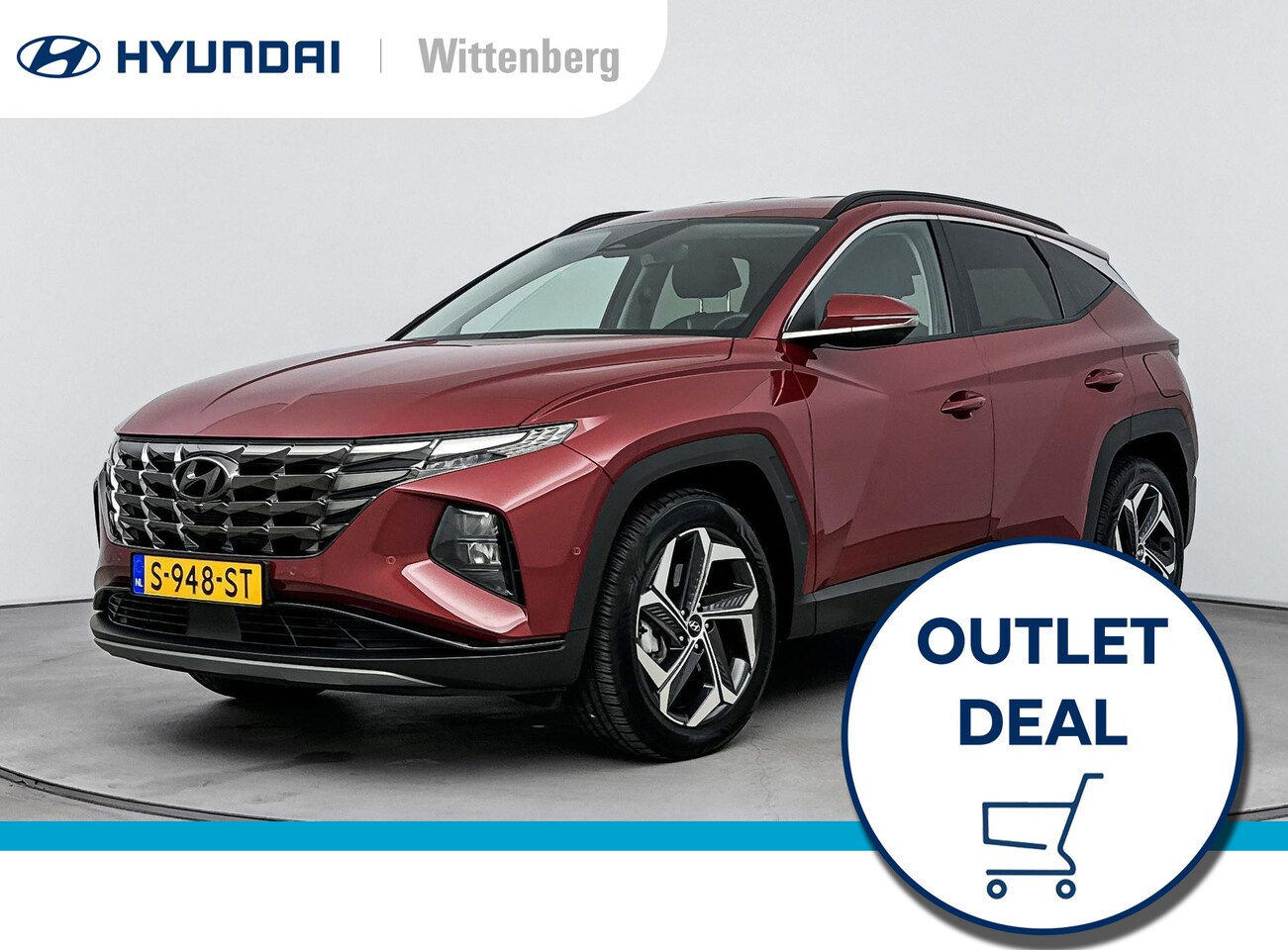 Hyundai Tucson - 1.6 T-GDI HEV PREMIUM | OUTLET DEAL! | LEDER | MEMORY | TREKHAAK | TREKGEWICHT 1650KG | ST - AutoWereld.nl