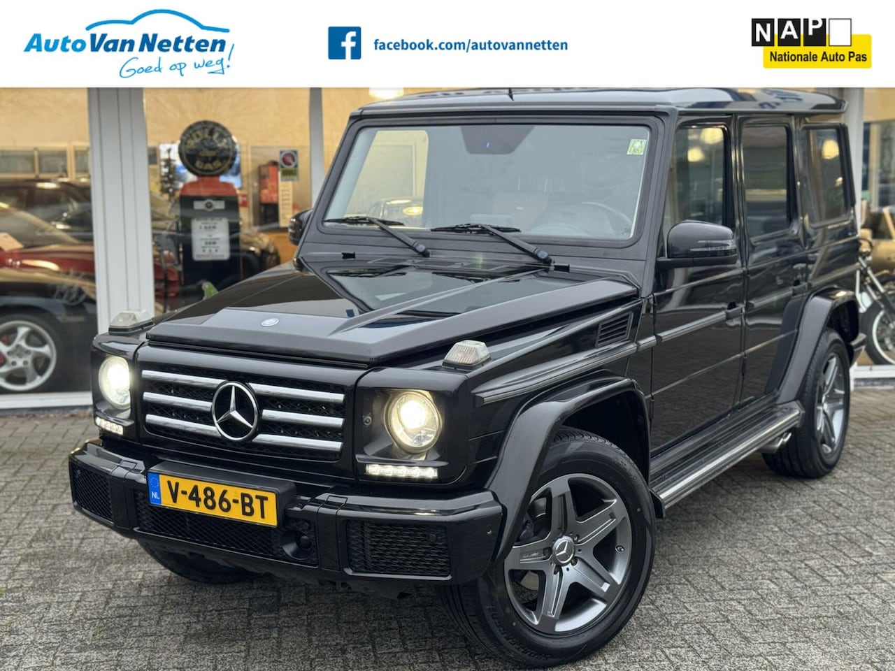 Mercedes-Benz G-klasse - 350D AMG 4x4 Automaat, Leder,Clima,Xenon,Cruise,Gr.Navi,trekhaak, Grijs kenteken! - AutoWereld.nl