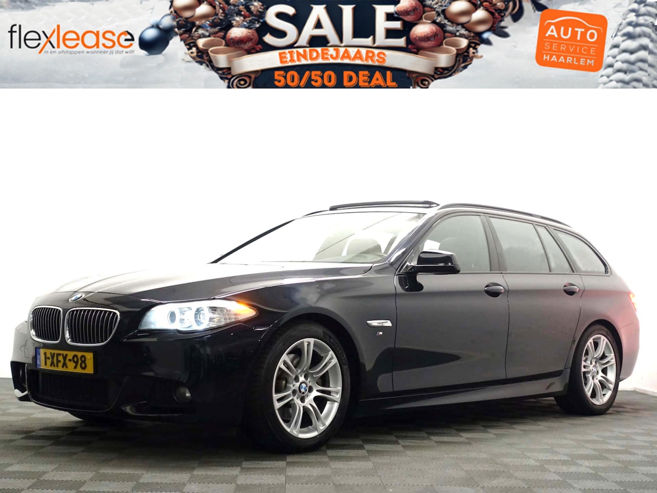 BMW 5-serie Touring - 520D M Sport Aut- Panodak, Navi Pro, Sport interieur, Xenon - AutoWereld.nl