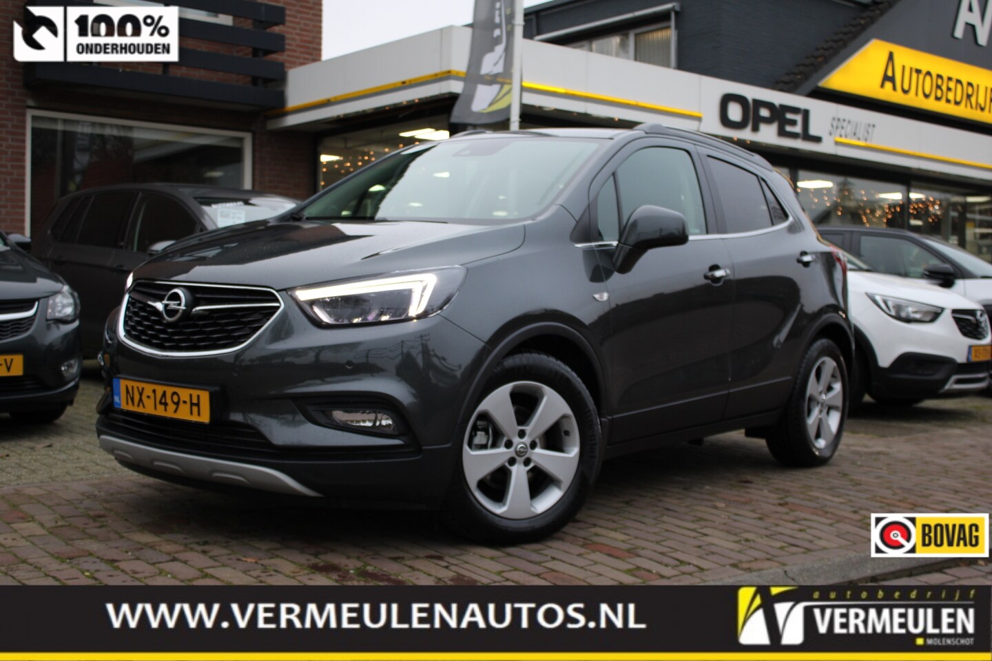 Opel Mokka X - 1.4 Turbo 140PK Innovation Automaat + 17"/ Navi/ Clima/ Winterpakket/ Camera/ Leder/ Full- - AutoWereld.nl