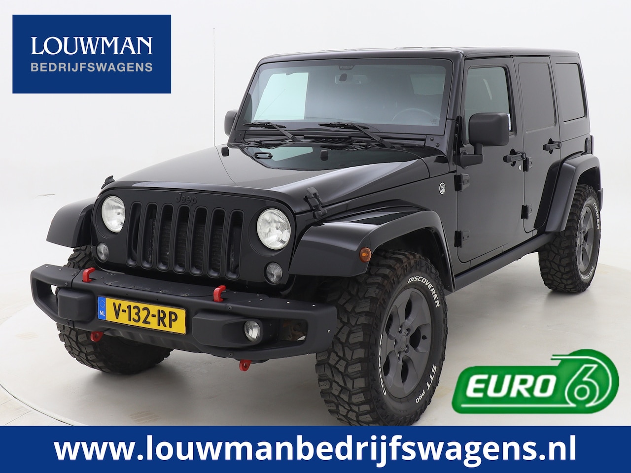 Jeep Wrangler - 2.8 CRD Night Eagle Grijs Kenteken Cruise Control Navigatie Airco Trekhaak 4X4 Alpine Audi - AutoWereld.nl