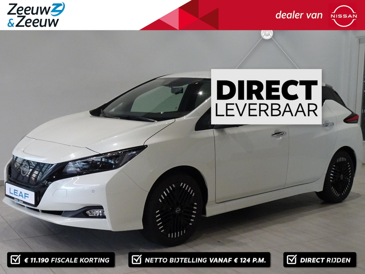 Nissan LEAF - e+ Tekna 39 kWh | € 11.190,= PRIJSVERLAGING !! | €2000,- EXTRA KORTING | NAVIGATIE | LANE - AutoWereld.nl