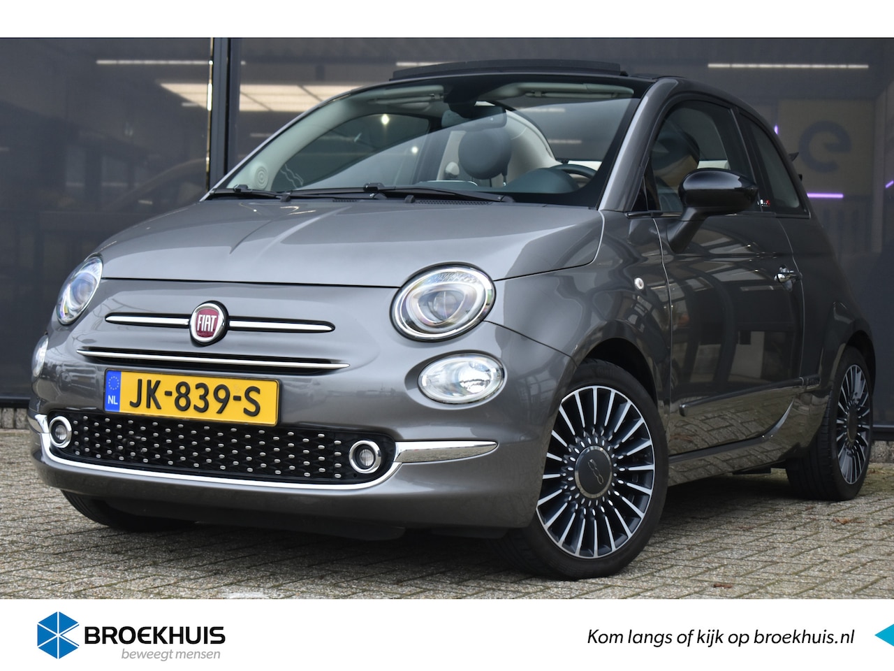 Fiat 500 C - 0.9 TwinAir Turbo Lounge | Vol-Leder | Navigatie | Parkeersensoren | Climate Control 16"LM - AutoWereld.nl