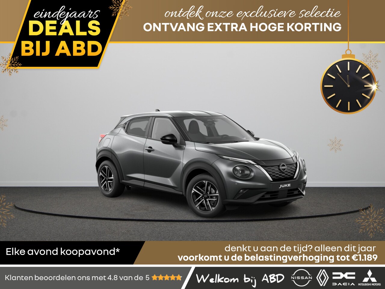 Nissan Juke - 1.6L DIG-T 143 Hybrid 6AT N-Connecta + Cold Pack | 17" Lichtmetalen velgen | 7" TFT kleure - AutoWereld.nl