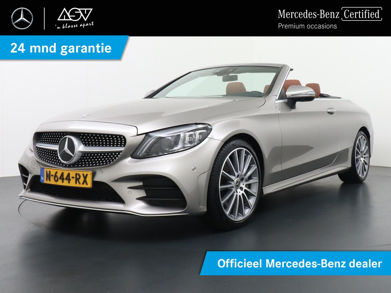 Mercedes-Benz C-klasse Cabrio - 300 AMG Premium Plus | 19" AMG Multispaaks Velgen | Stoelen met Memory | Burmester Surroun - AutoWereld.nl