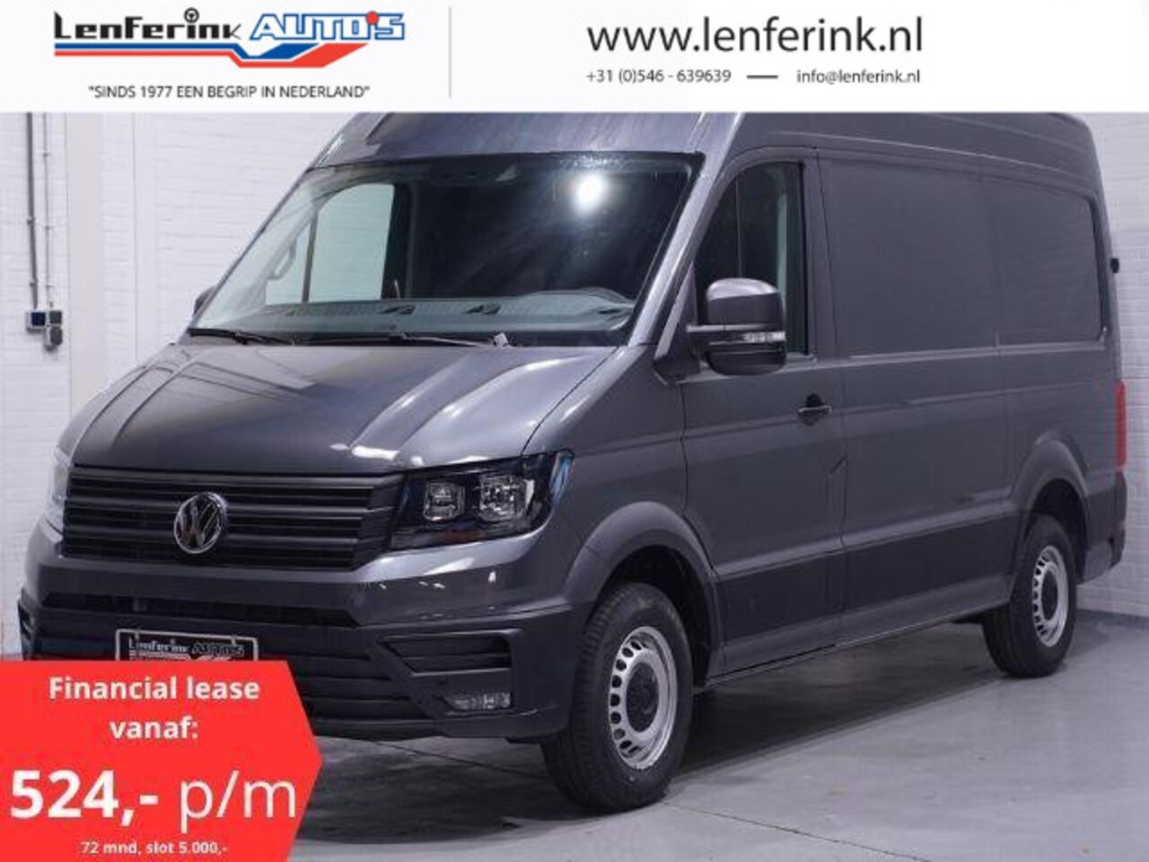 Volkswagen Crafter - 2.0 TDI 140 pk L3H3 DSG Dubbel Cabine Navi, Camera, Cruise Control, Multistuur, PDC V+A, N - AutoWereld.nl