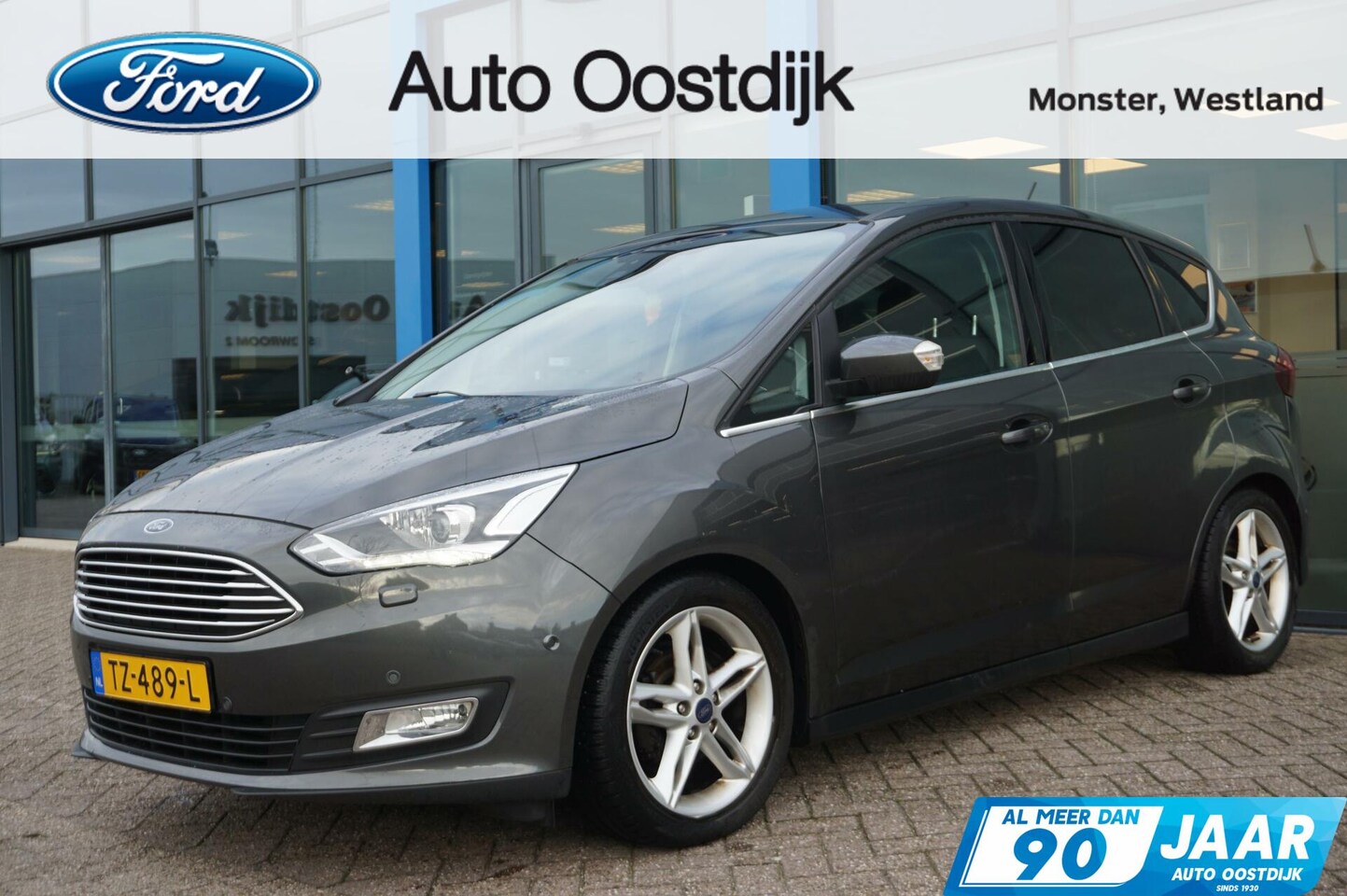 Ford C-Max - 1.0 Titanium 125PK Trekhaak Winterpack Climate Navi Camera Cruise Parkeersensoren Keyless - AutoWereld.nl