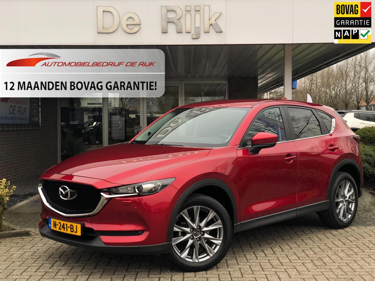 Mazda CX-5 - 2.0 SkyActiv-G 165 Comfort | Leder, Navi, Trekhaak, Keyless, Stoel+Stuurverw., Climate, Cr - AutoWereld.nl