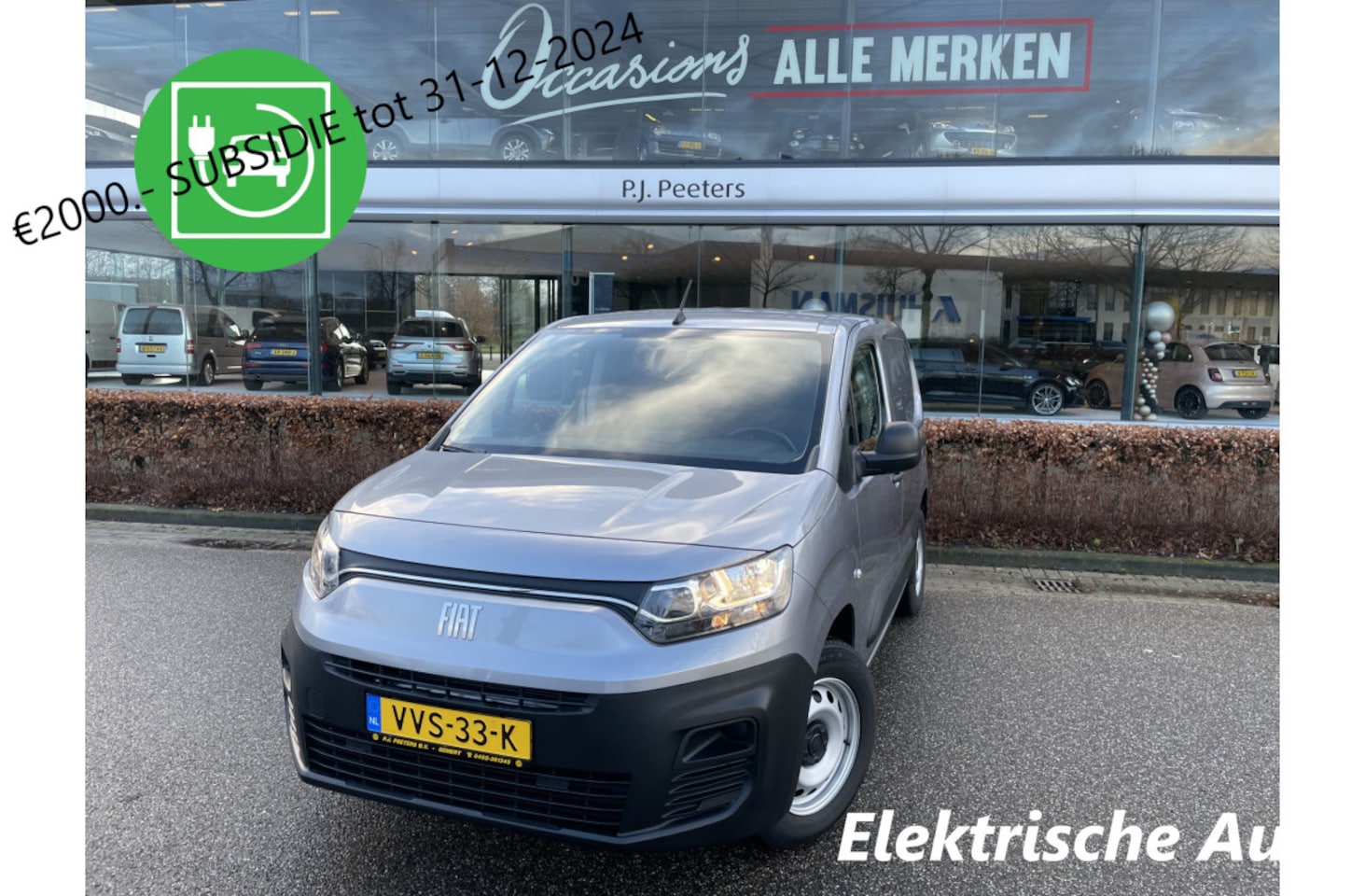 Fiat E-Doblo - 136 L1 50 kWh Airco - Cruise control - ParkS-A - Radio - USB - CD+AB - Ramen E-VZ - L-Steu - AutoWereld.nl