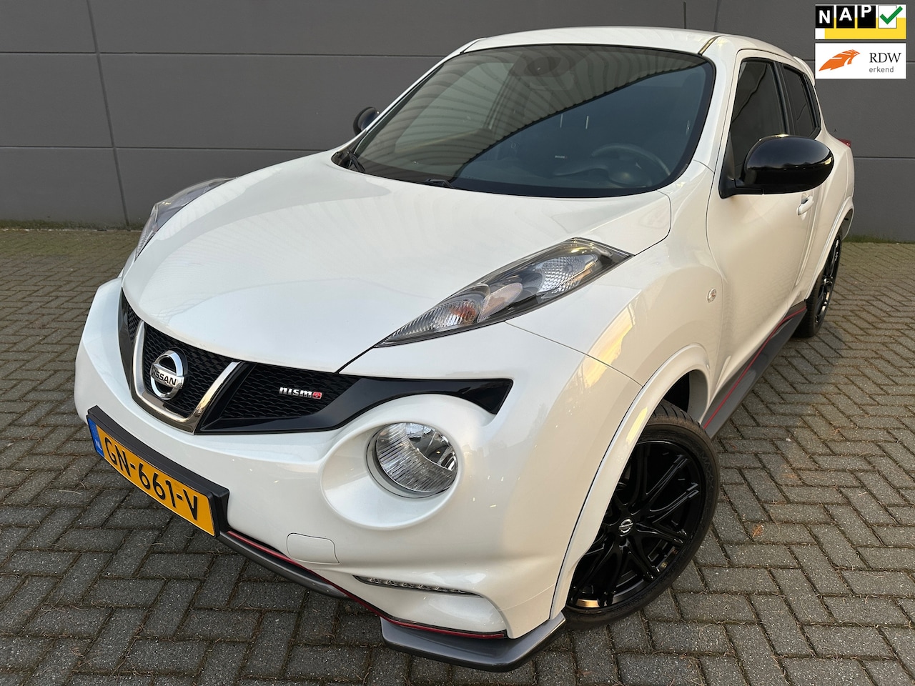 Nissan Juke - 1.6 Turbo NISMO-200PK*NAVI*Climat-Airco*Camera*Leer*Cruise*Elkt-ramen*APK*Velgen*Top-Optie - AutoWereld.nl