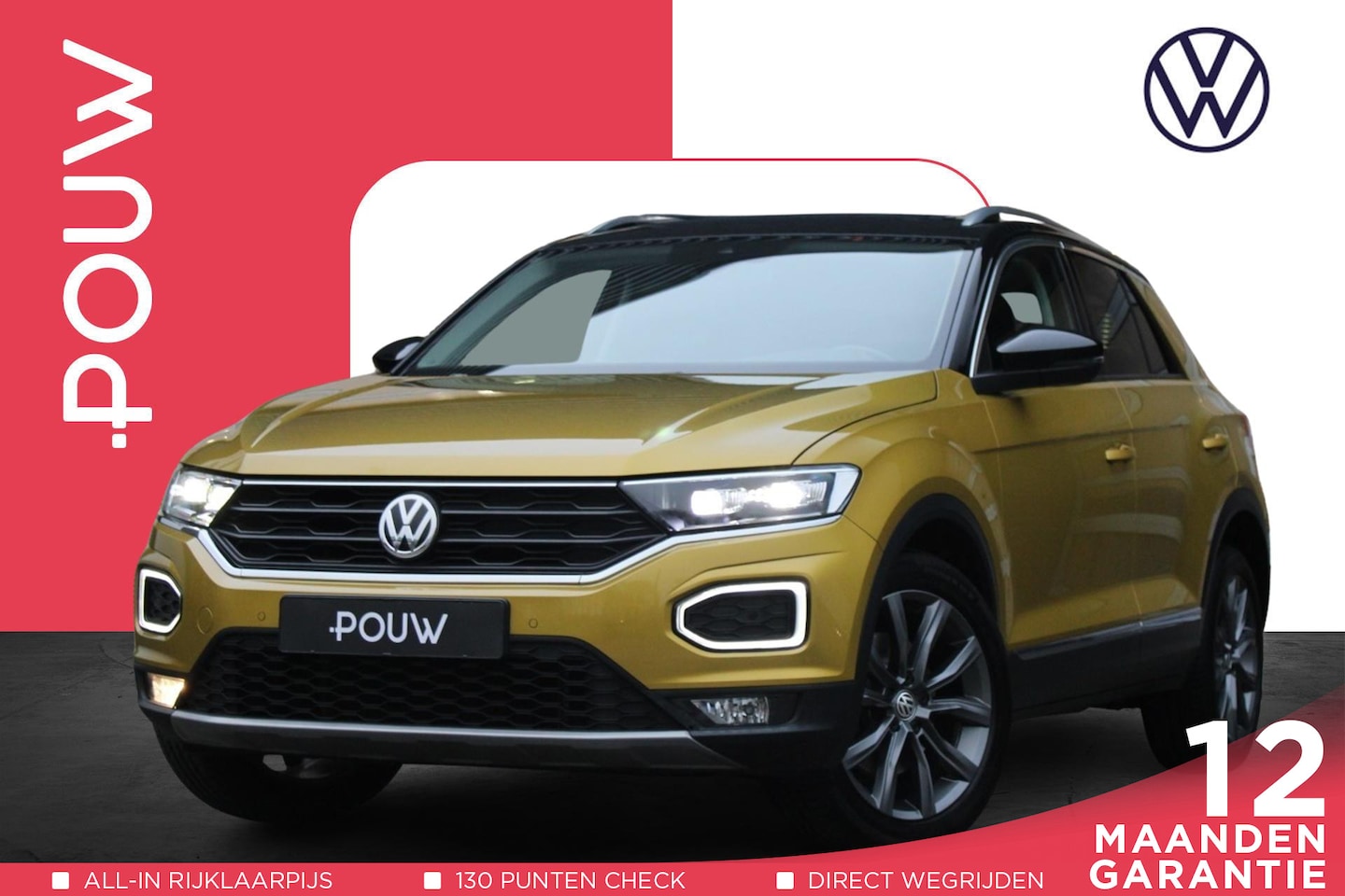 Volkswagen T-Roc - 1.0 TSI 115pk Style | Active Info Display | LED Koplampen | Navigatie | Apple Carplay / An - AutoWereld.nl