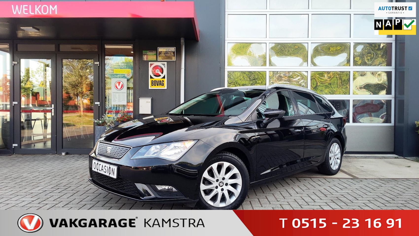 Seat Leon ST - 1.0 EcoTSI Style Connect Airco/Cruise/Navi/PDC - AutoWereld.nl