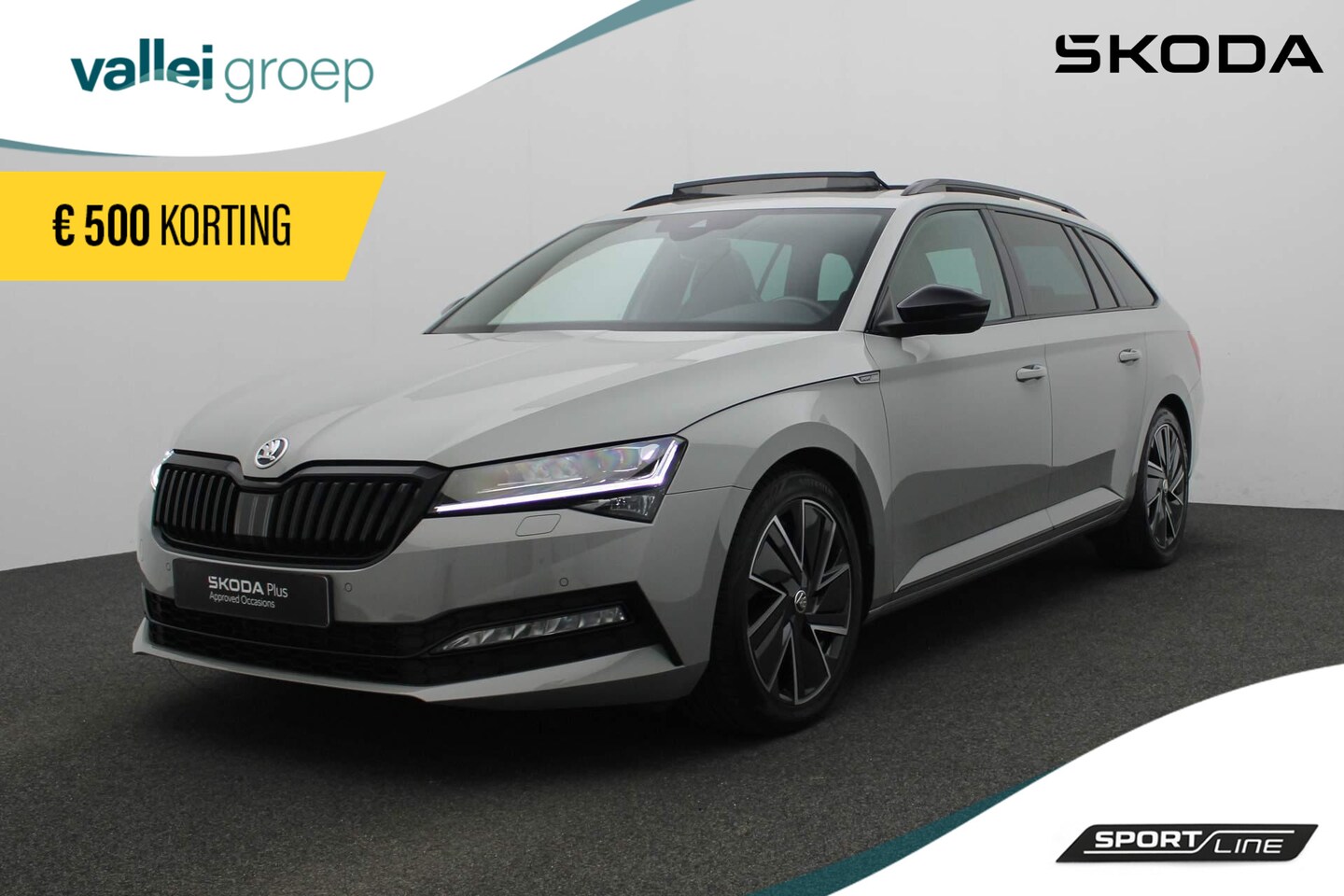 Skoda Superb Combi - 1.5 TSI 150PK DSG ACT Sportline Business | Pano | Matrix LED | Geheugenstoel | Leder/alcan - AutoWereld.nl