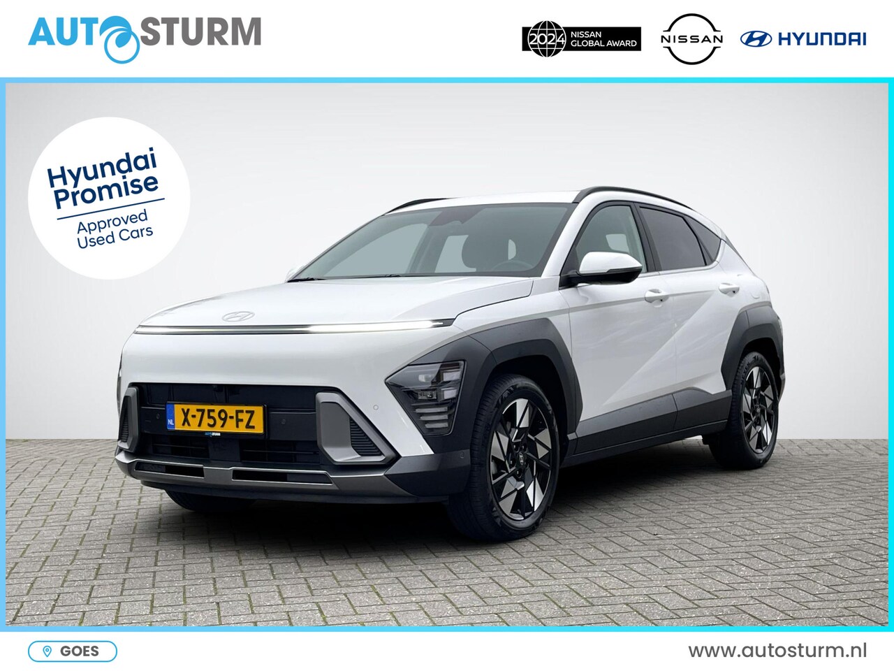 Hyundai Kona - 1.6 GDI HEV Premium | Trekhaak Afneembaar | BOSE Audio | Stuur- + Stoelverwarming | Adapt. - AutoWereld.nl