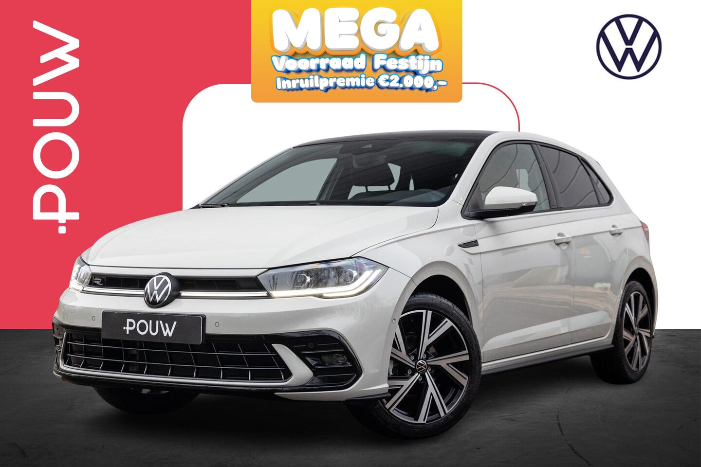 Volkswagen Polo - 1.0 TSI 95pk R-Line Edition | LMV 17" | Panoramadak | Achteruitrijcamera - AutoWereld.nl