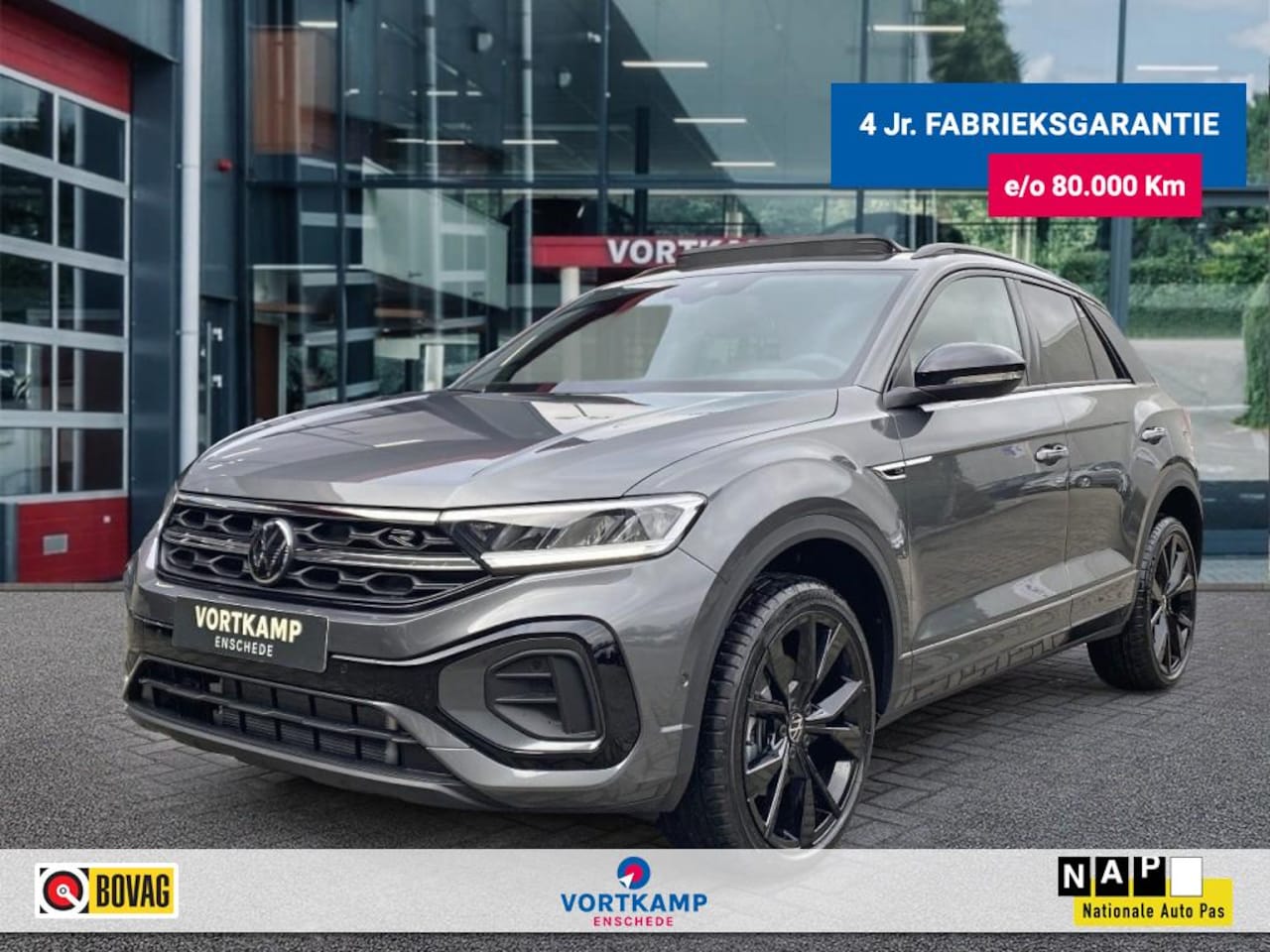 Volkswagen T-Roc - 1.5 TSI DSG R-LINE BLACK-OPTIK PANO-DAK/LED/ACC/E-KLEP/CARPLAY - AutoWereld.nl