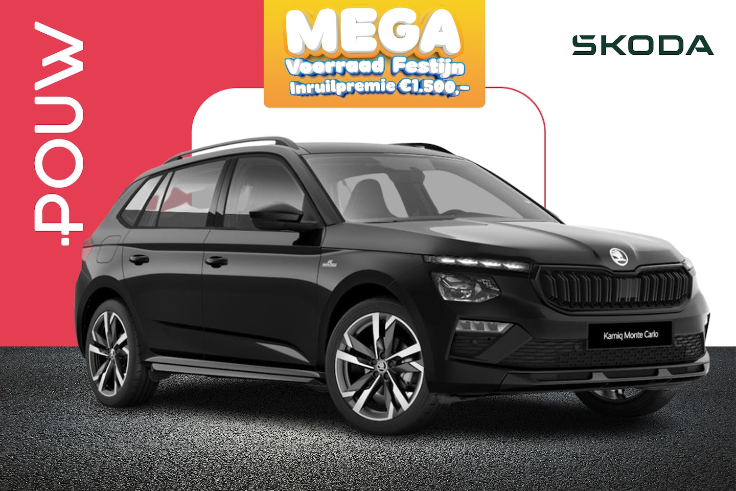 Skoda Kamiq - 1.0 TSI 115pk DSG Monte Carlo | 18" Velgen | Stoelverwarming - AutoWereld.nl