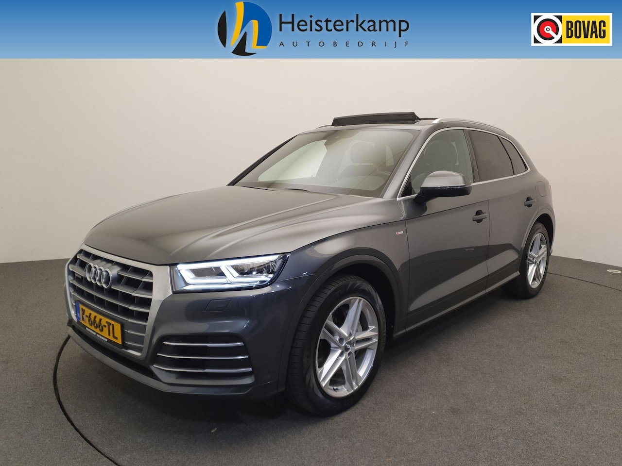 Audi Q5 - 50 TFSI e quattro S-Line S-Tronic Wegklapbare trekhaak, Luchtvering, Panoramadak - AutoWereld.nl