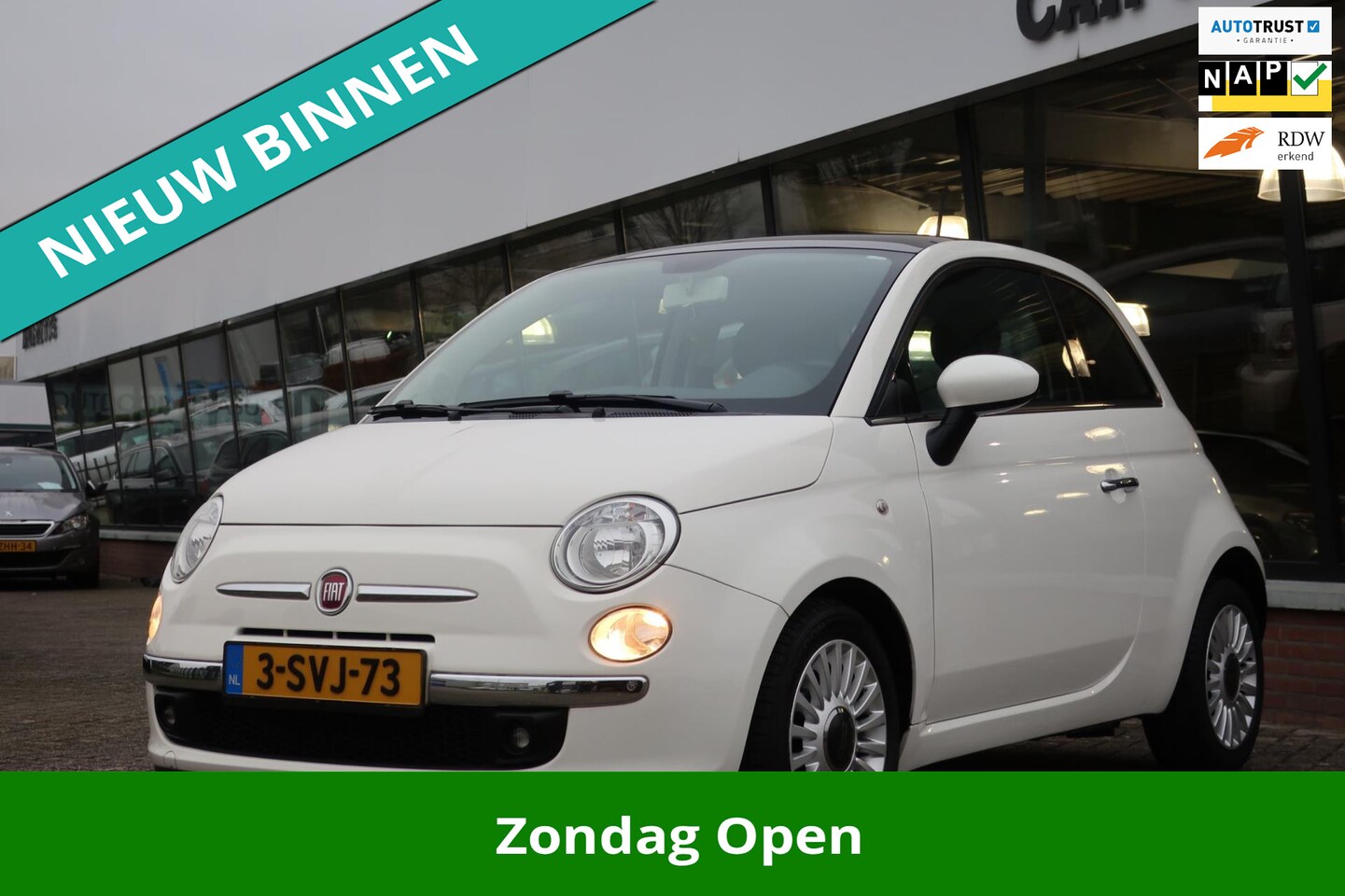 Fiat 500 - 0.9 TwinAir Lounge 2e EIG_PDC_LMV_NAP. - AutoWereld.nl