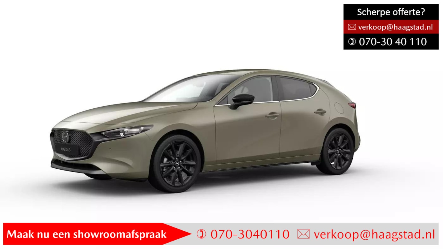 Mazda 3 - 2.5 e-SkyActiv-G M Hybrid 140 Homura Haagstad netto deal! (huidige nieuwprijs €35.440) Mod - AutoWereld.nl