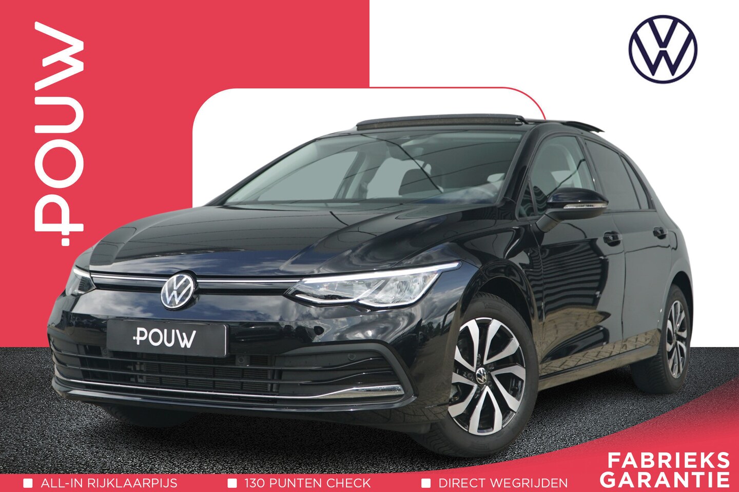 Volkswagen Golf - 1.0 eTSI 110pk DSG Life | Panoramadak | Navigatie | Achteruitrijcamera - AutoWereld.nl