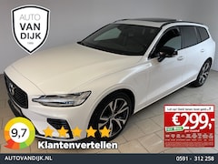 Volvo V60 - 2.0 T6 Recharge AWD R-Design PANO DAK AIRCO CLIMA NAVI CRUISE STOELVERW STUURVERW BLUETOOT