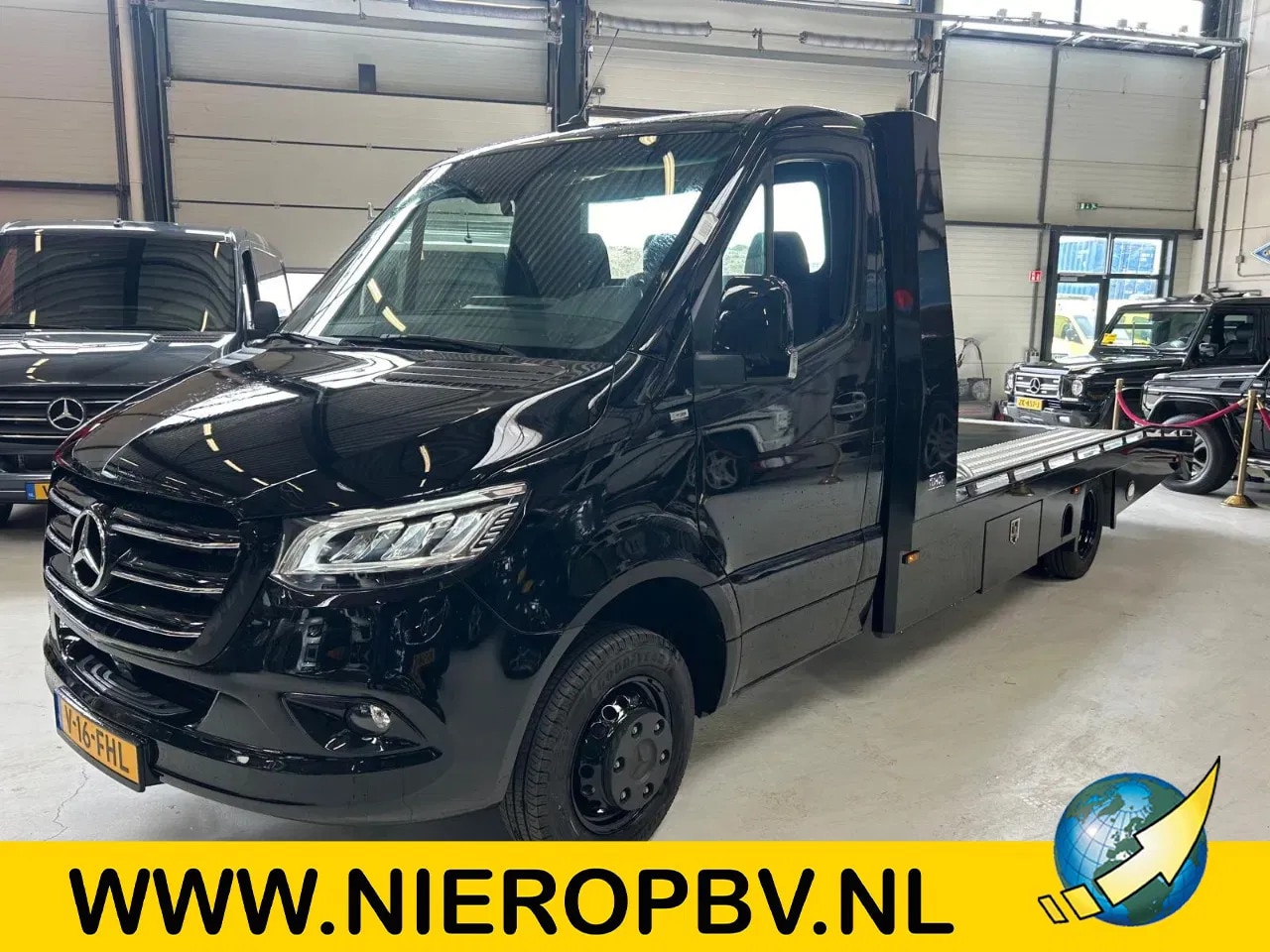 Mercedes-Benz Sprinter - 519CDI Thijhof Oprijwagen Automaat Airco Navi Cruisecontrol Trekhaak 3500kg NIEUW - AutoWereld.nl