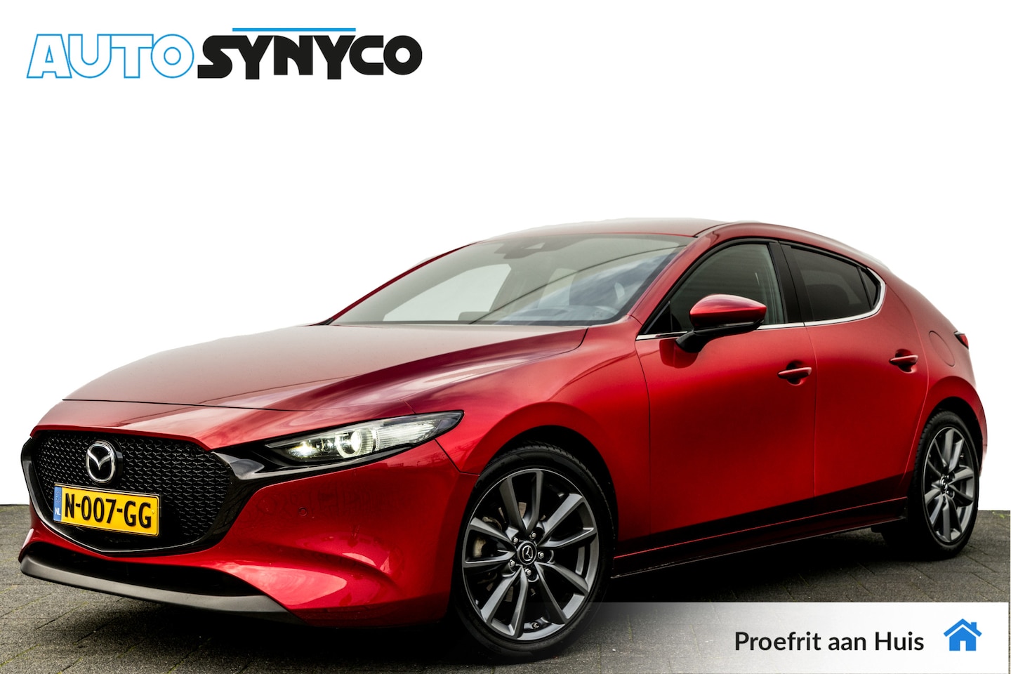 Mazda 3 Sport - 2.0 e-SkyActiv-G M Hybrid 150 Sportive | 18 inch | Adapt. Cruise | Camera | PDC - AutoWereld.nl