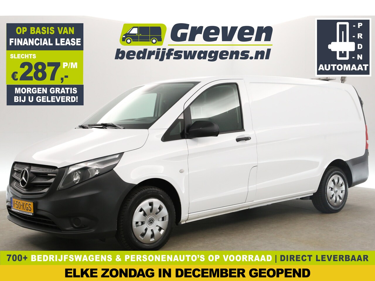 Mercedes-Benz Vito - 114 CDI Lang Automaat Airco Camera Cruise 3 Persoons Stoelverwarming Trekhaak - AutoWereld.nl