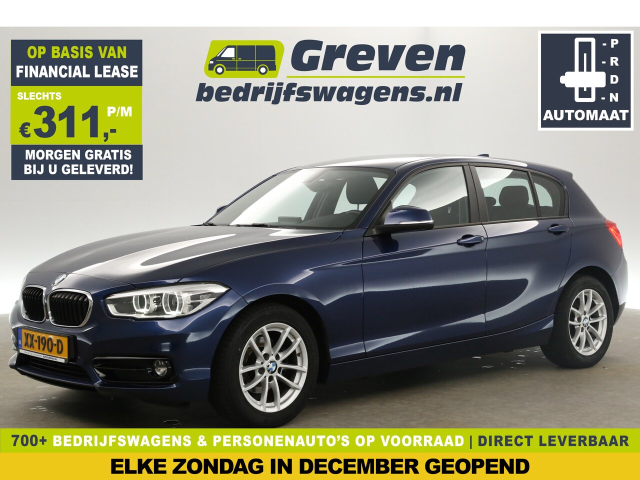 BMW 1-serie - 118i Sport Line Automaat Clima Cruise Navi PDC LED 16''LMV - AutoWereld.nl