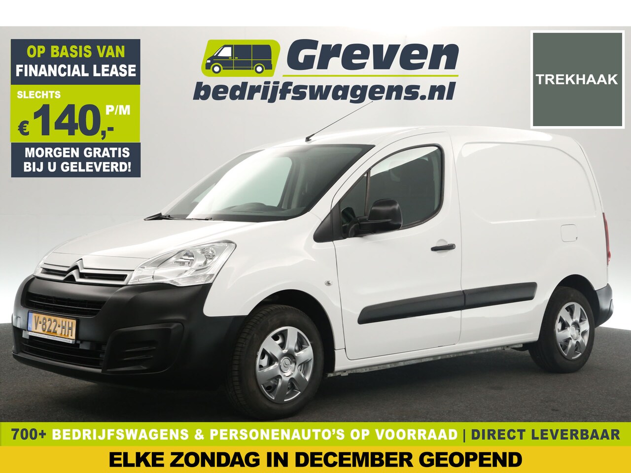 Citroën Berlingo - 1.6 BlueHDI L1H1 Airco Cruise Elektrpakket Schuifdeur Trekhaak - AutoWereld.nl