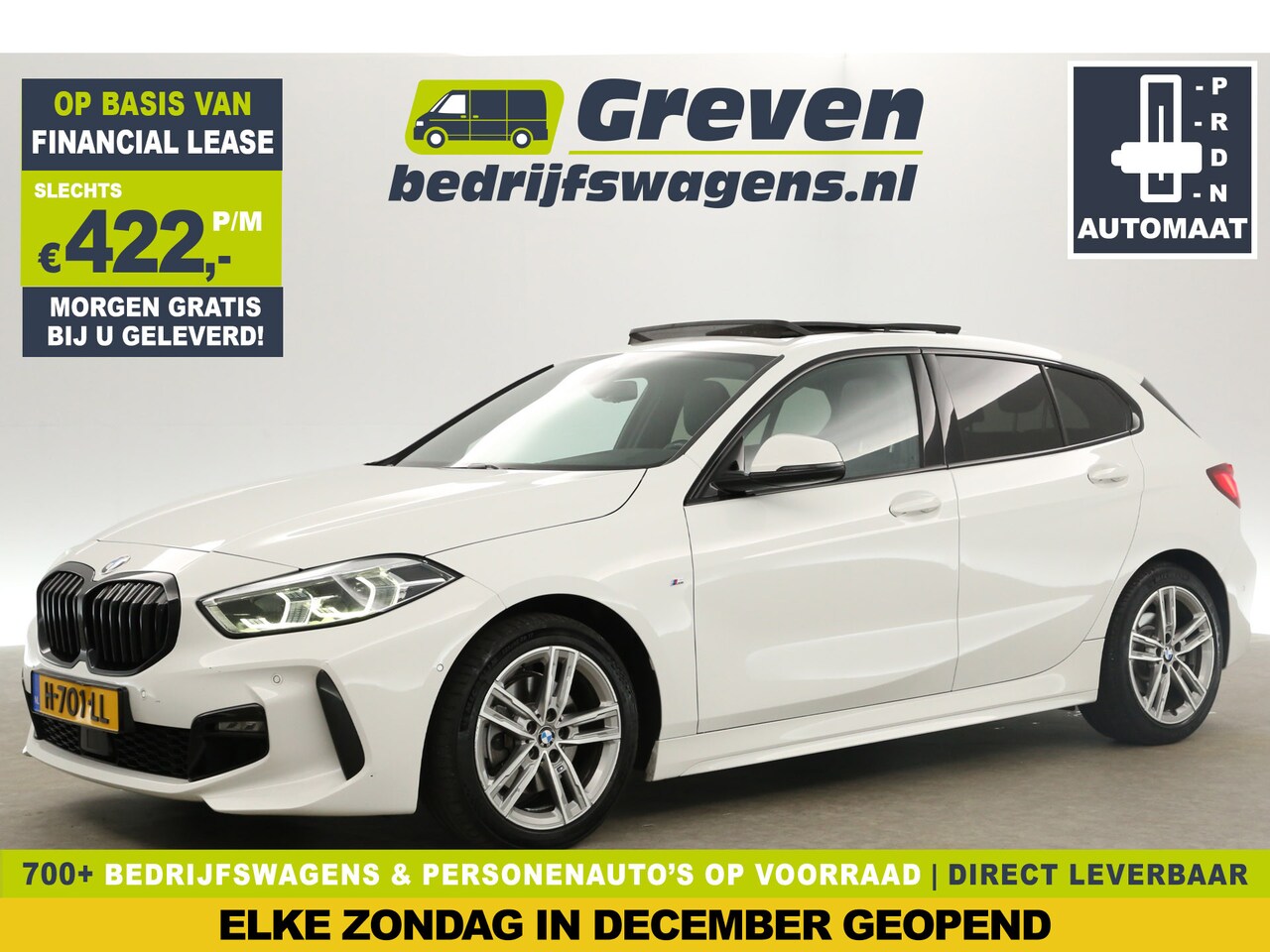 BMW 1-serie - 118i M-Sport 141PK Automaat Pano Clima Camera Carplay Cruise Navi Sfeerverl. LED Memory-Se - AutoWereld.nl