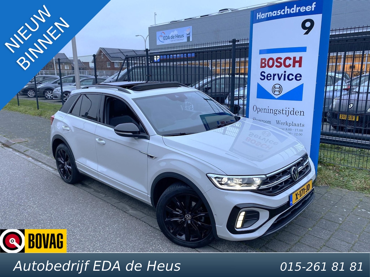 Volkswagen T-Roc - 1.5 TSi DSG7-autom. R-Line Business met o.a. pano-dak, iQ Lights LED, Black Style, massage - AutoWereld.nl