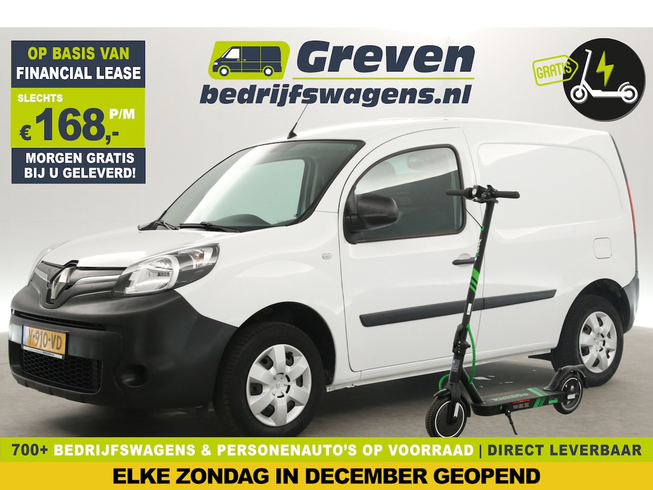 Renault Kangoo - Z.E. L1H1 Gratis E-Step! | Incl. Koopaccu 33 kWh Elektrisch Automaat Airco Cruise Navi PDC - AutoWereld.nl