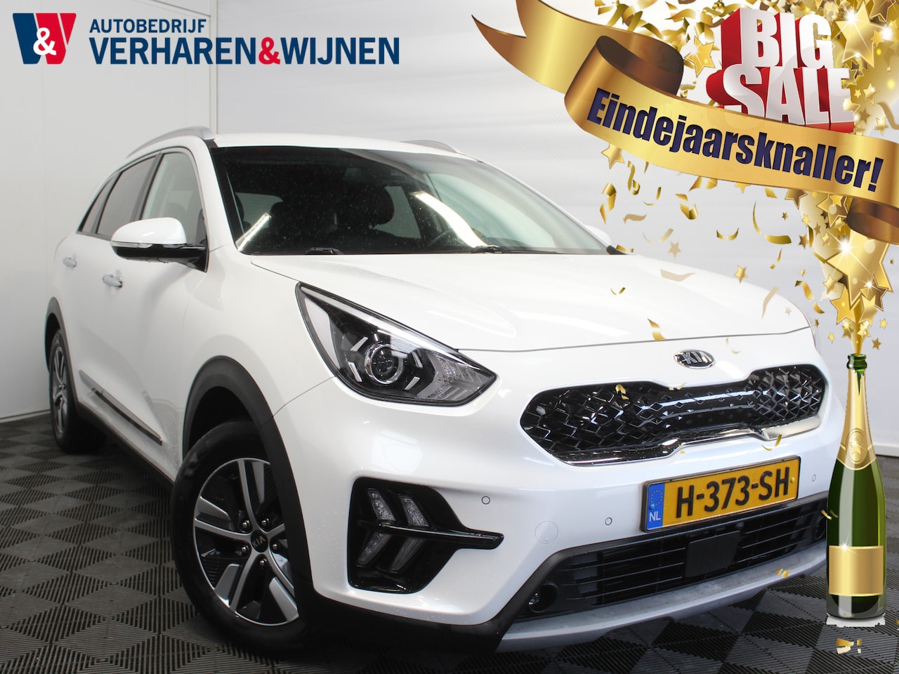 Kia Niro - 1.6 GDi PHEV DynamicPlusLine HALF LEDER | DODE HOEK DET | PDC V+A | VERW.STOEL/STUUR - AutoWereld.nl