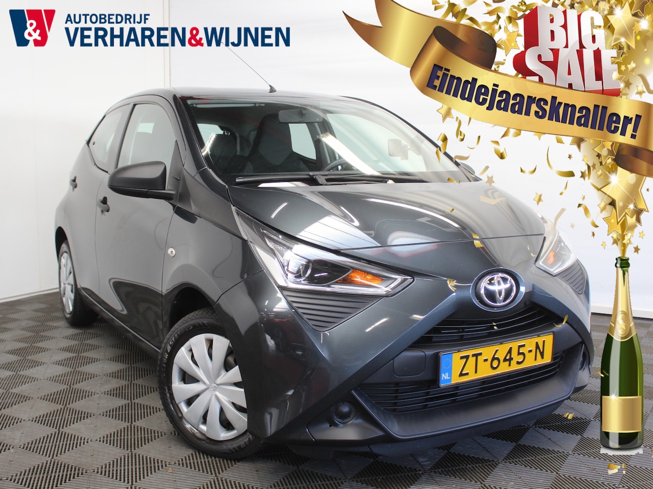 Toyota Aygo - 1.0 VVT-i x-fun | AIRCO | LED | BLUETOOTH | CDV | NAVI TOMTOM | SPEED LMT - AutoWereld.nl