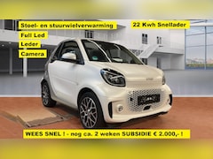 Smart Fortwo cabrio - EQ Comfort PLUS 22 Kwh snellader - Matt white - leder - stoel- en stuurwielverwarming, 12