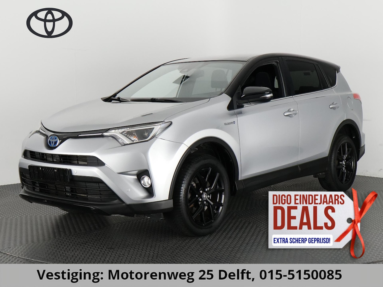 Toyota RAV4 - 2.5 HYBRID AUTOMAAT BLACKLINE BI-TONE NAVIGATIE.18 INCH.CAMERA.GARANTIE TOT 5-2028 - AutoWereld.nl